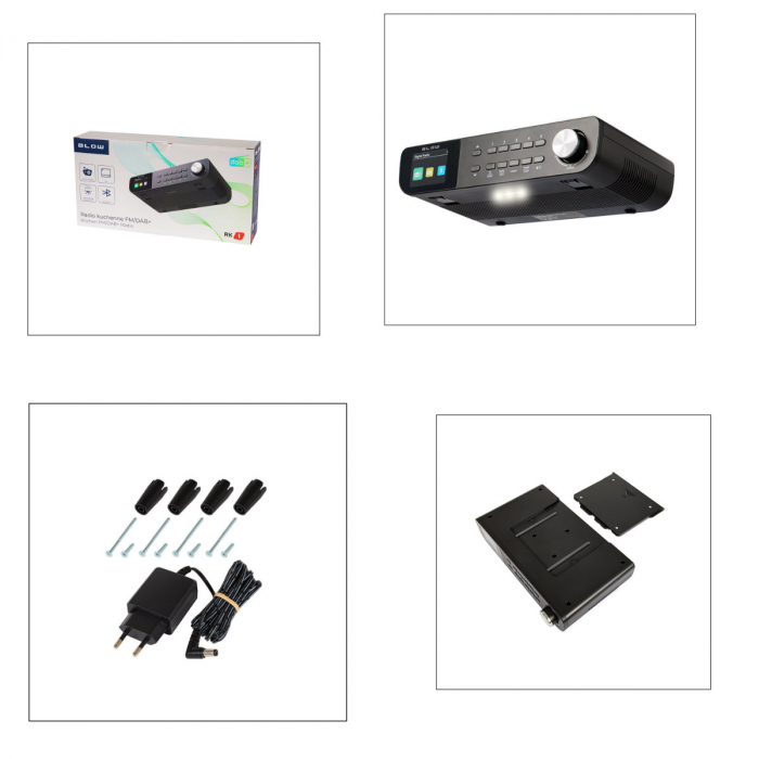 Radio portabil FM/DAB+, BLOW RK1 13416, Bluetooth, putere iesire audio 2 x 5W RMS, ceas cu functie alarma, dimensiuni 255 x 150 x 57 mm, negru [4]