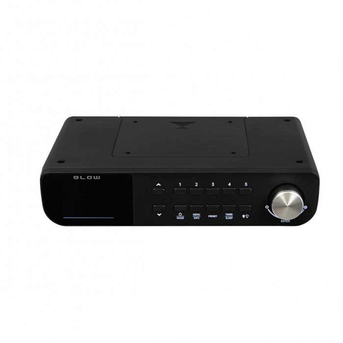 Radio portabil FM/DAB+, BLOW RK1 13416, Bluetooth, putere iesire audio 2 x 5W RMS, ceas cu functie alarma, dimensiuni 255 x 150 x 57 mm, negru [2]