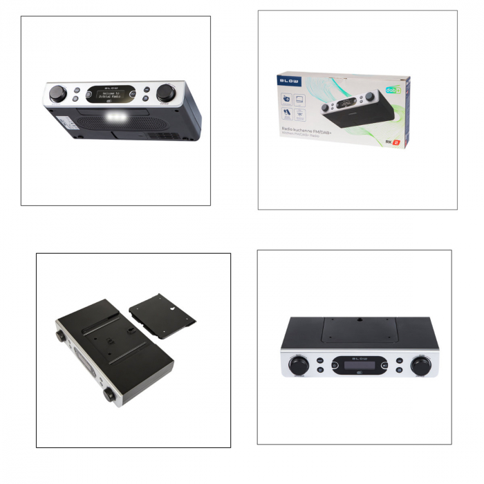 Radio portabil FM/DAB+, BLOW RK2 13417, ceas cu functie alarma, putere de iesire audio 2x 5W RMS, gri [4]