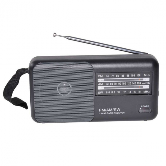 Radio portabil AM/FM/SW, cu antena, BLOW RA4 11270, 190 x 95 x 45 mm, 2 x baterii R20, jack 3.5mm, gri [3]