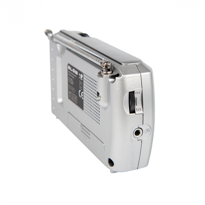 Radio portabil AM/FM/SW, cu antena, BLOW RA7 13231, 135 x 70 x 35 mm, 2 x baterii R6, jack 3.5mm, gri [3]