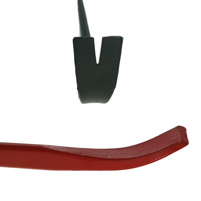 Ranga cu levier profesional, lungime 80cm, 2.42 Kg, Flores FS-13493, rosu cu negru [4]