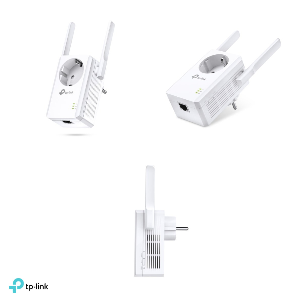 Range extender Wi-Fi 4 TP-Link TL-WA860RE, N300, 2.4 GHz, priza pass-through integrata, 2 antene externe, port Ethernet 10/100 Mbps, TL-WA860RE [4]