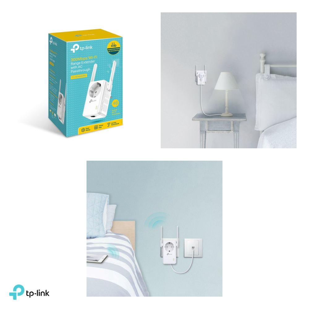 Range extender Wi-Fi 4 TP-Link TL-WA860RE, N300, 2.4 GHz, priza pass-through integrata, 2 antene externe, port Ethernet 10/100 Mbps, TL-WA860RE [5]