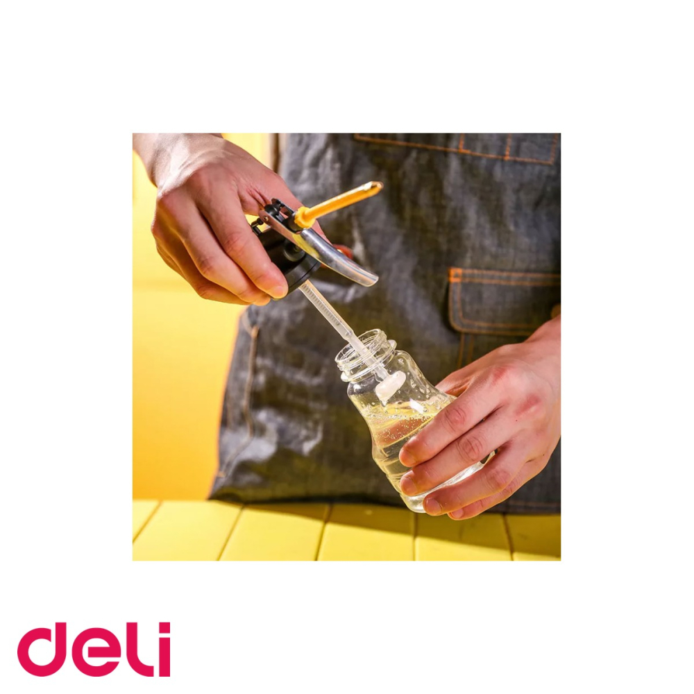 Recipient de gresare Deli, 250 ml, corp plastic cu varf alama, aplicare fluida ulei in spatii greu accesibile [4]
