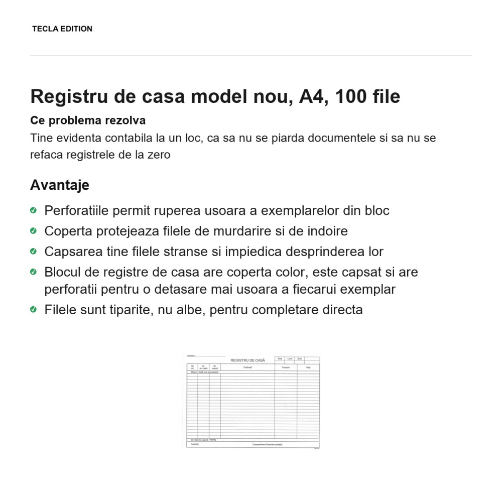 Registru de casa model nou, A4, 100 file [2]