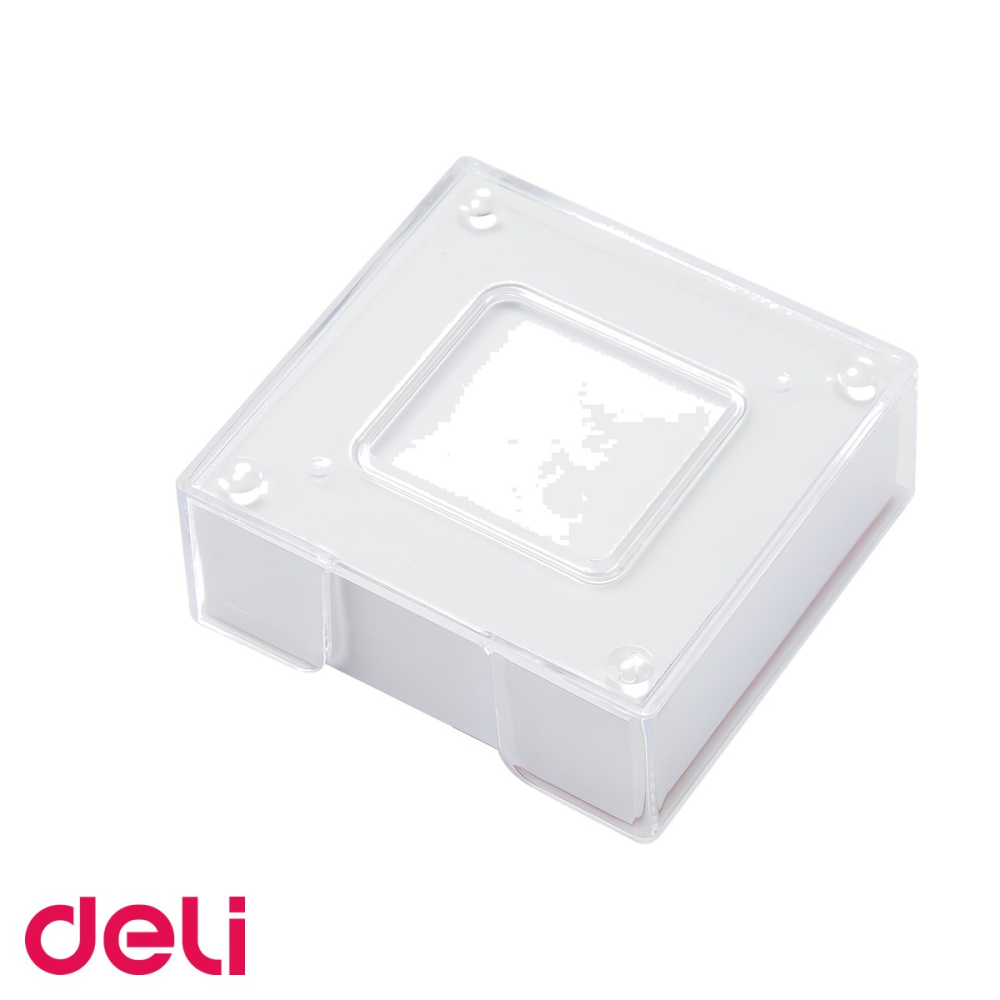 Rezerva cub notes Deli, 300 file cu suport plastic transparent, 91x87mm, hartie 70g/mp [5]