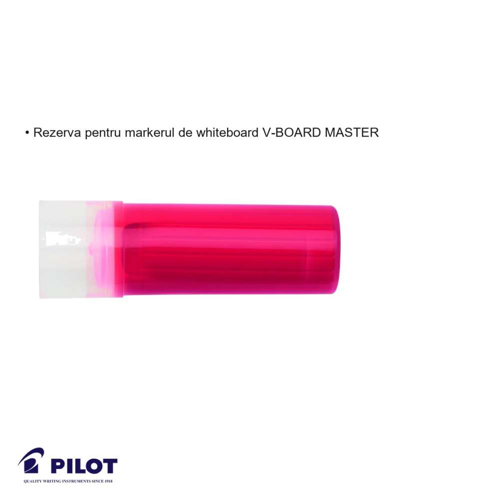 Rezerva marker whiteboard Pilot V-Board Master, cerneala rosie, pentru scriere pe table albe [3]