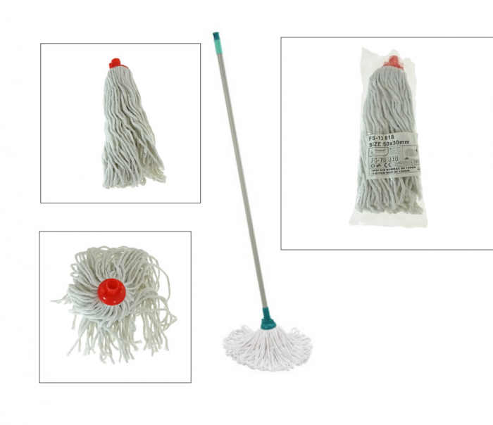 Rezerva mop din bumbac, alb, 150Gr [3]