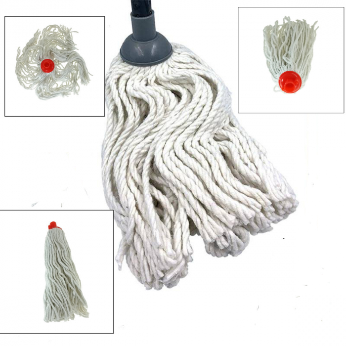 Rezerva mop din bumbac, alb, 150Gr [5]