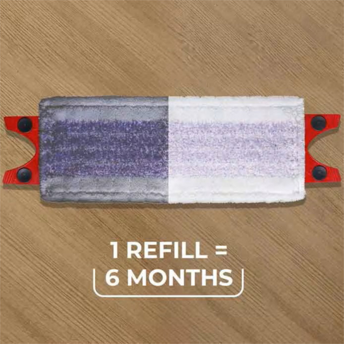 Rezerva mop plat Vileda Ultramax Care 24255, din microfibre reciclate, dimensiuni 26.5 x 15 x 2.7 cm, lavabila [6]