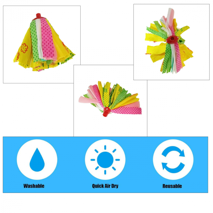 Rezerva mop universala, Trendy, 120g, microfibra, multicolor [4]