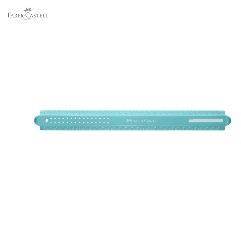 Rigla Faber-Castell Sparkle 30 cm, plastic reciclat, design metalic stralucitor, pentru scoala [5]