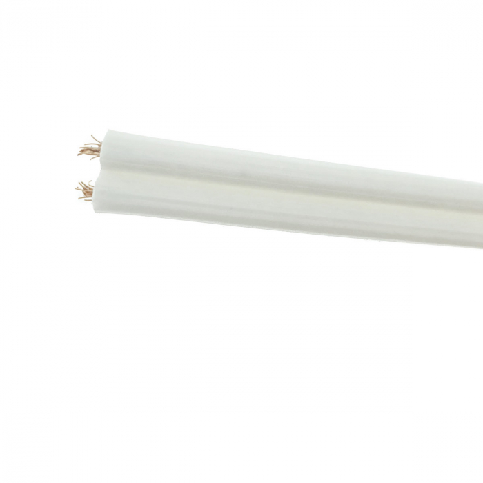 Rola 100 m cablu pentru difuzor, bifilar, 2 x 0.75mmp, alb [3]