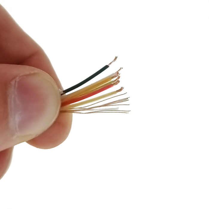 Rola 100m cablu alarma ecranat, FTP, 6 x 0.22mm2, 22AWG, CCS, alb [3]