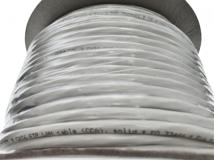 Cablu FTP ecranat , CCA, Cat6, Rola 100m, gri, FPC-6004-SOL/100 [6]