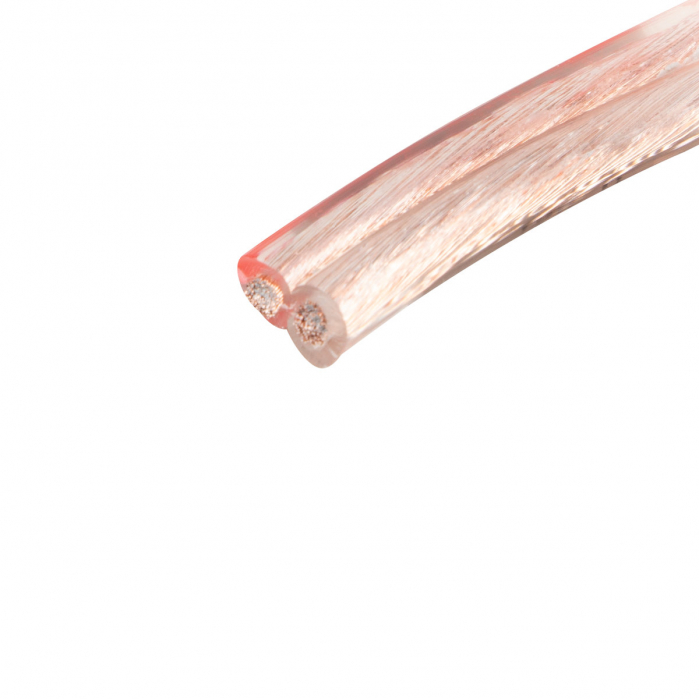 Rola 25m cablu pentru boxe, 2 x 1.5mm2, Lanberg 42956, din cupru, transparent [4]