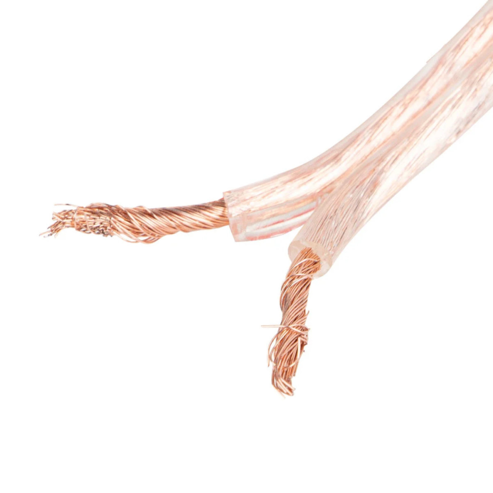 Rola Cablu Audio Boxe Profesional 2X1.5MM2, 100M, Transparent, pentru Instalatii Fixe si Difuzare Sonora, Cupru CCA [2]