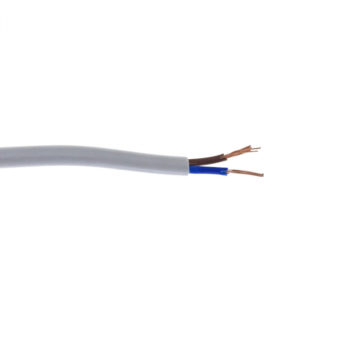 Rola cablu electric MYY-UP. 2 x 0.75 mm2. din cupru. 100m. CEMYY-UP2-0.75-WH. 2C. 300/500V. alb [5]