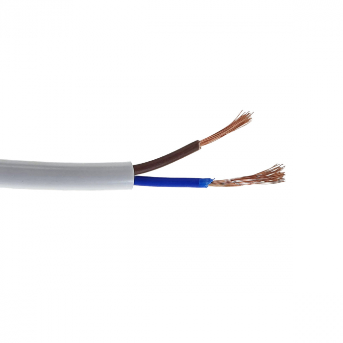 Rola cablu electric MYYM, 2 x 1 mmp, din cupru, 100m, CEMYYM-2-1MM-WH, 2C, 300/500V, alb [4]