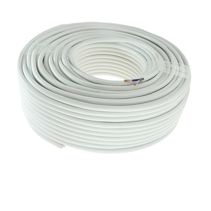 Rola cablu electric MYYM, 2 x 2.5 mmp, din cupru, 100m, CEMYYM-2-2.5MM-WH, 2C, 300/500V, alb [5]