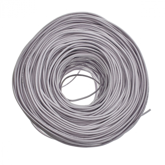 Rola cablu FTP, Alien 00125, cat5e, lungime 305 metri, CCA, AWG 24, de legatura retea, ethernet, gri [2]