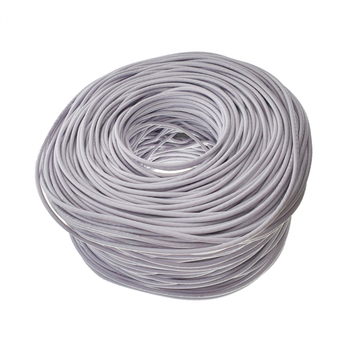 Rola cablu UTP, Alien 00126, cat6e, lungime 305 metri, CCA, AWG 23, de legatura retea, ethernet, gri [3]