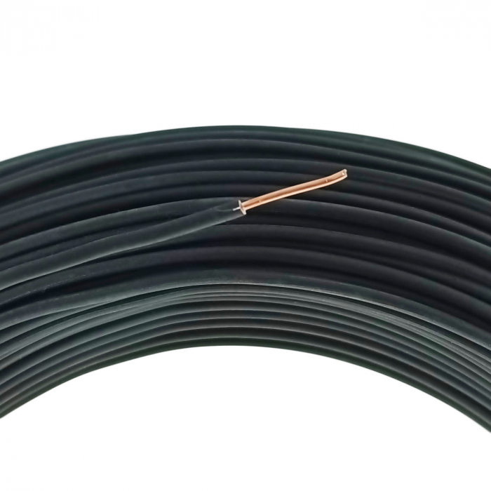 Rola conductor electric, 1.5 mmp, din cupru, 100 m, FE-40906-BK, negru [3]