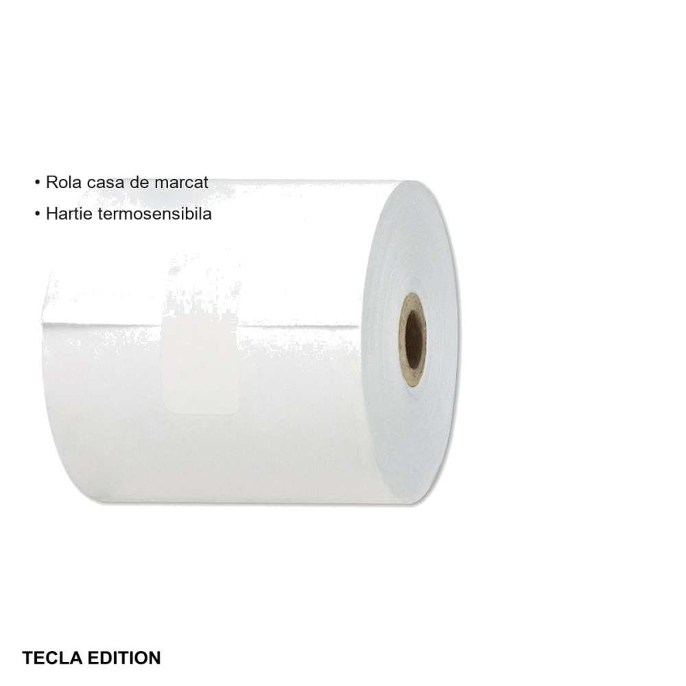 Rola hartie termica 80mm 60m Tecla Edition, pentru case de marcat [3]