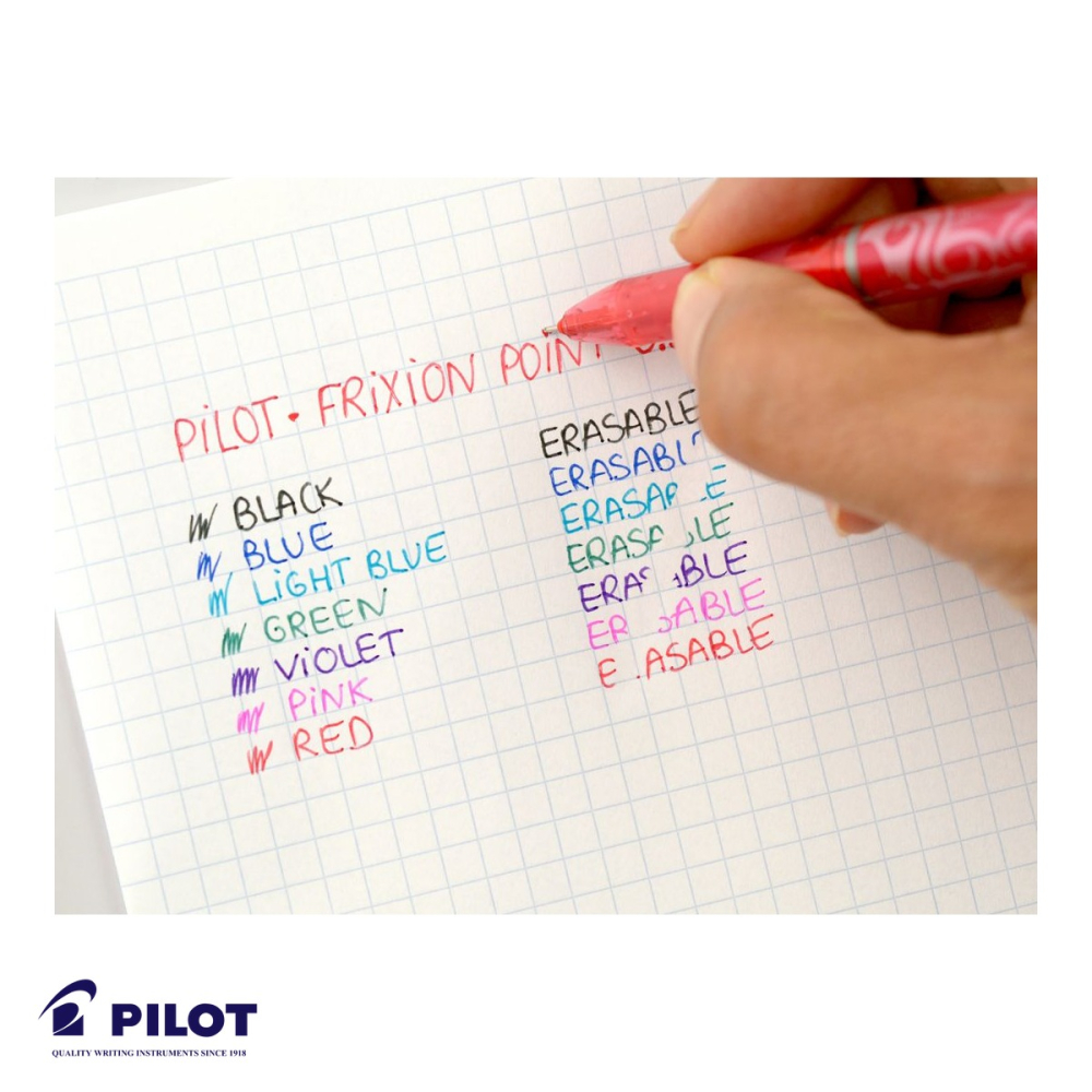 Roller 0.5mm verde Pilot FriXion Ball, cerneala termosensibila stergibila, pentru birou si scoala [5]