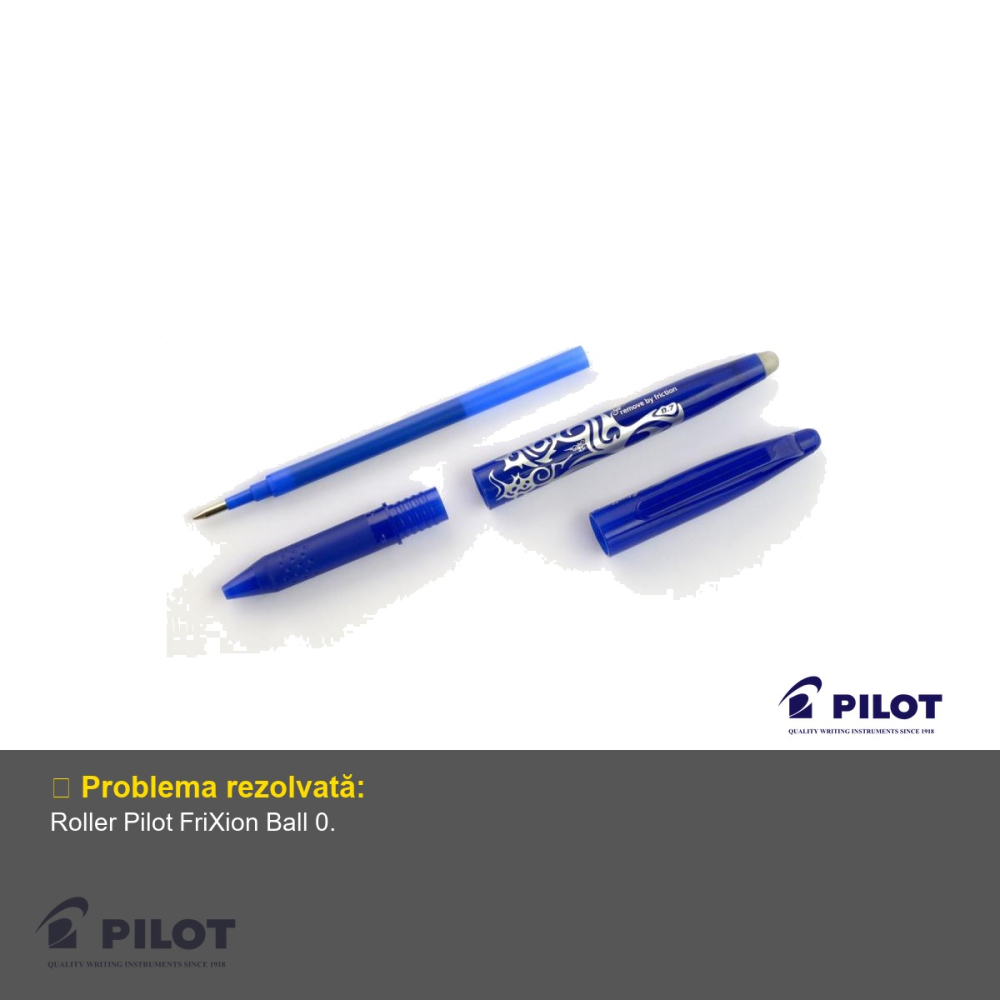 Roller 0.7mm Pilot FriXion Ball portocaliu deschis, cerneala termosensibila, stergere fara urme [4]