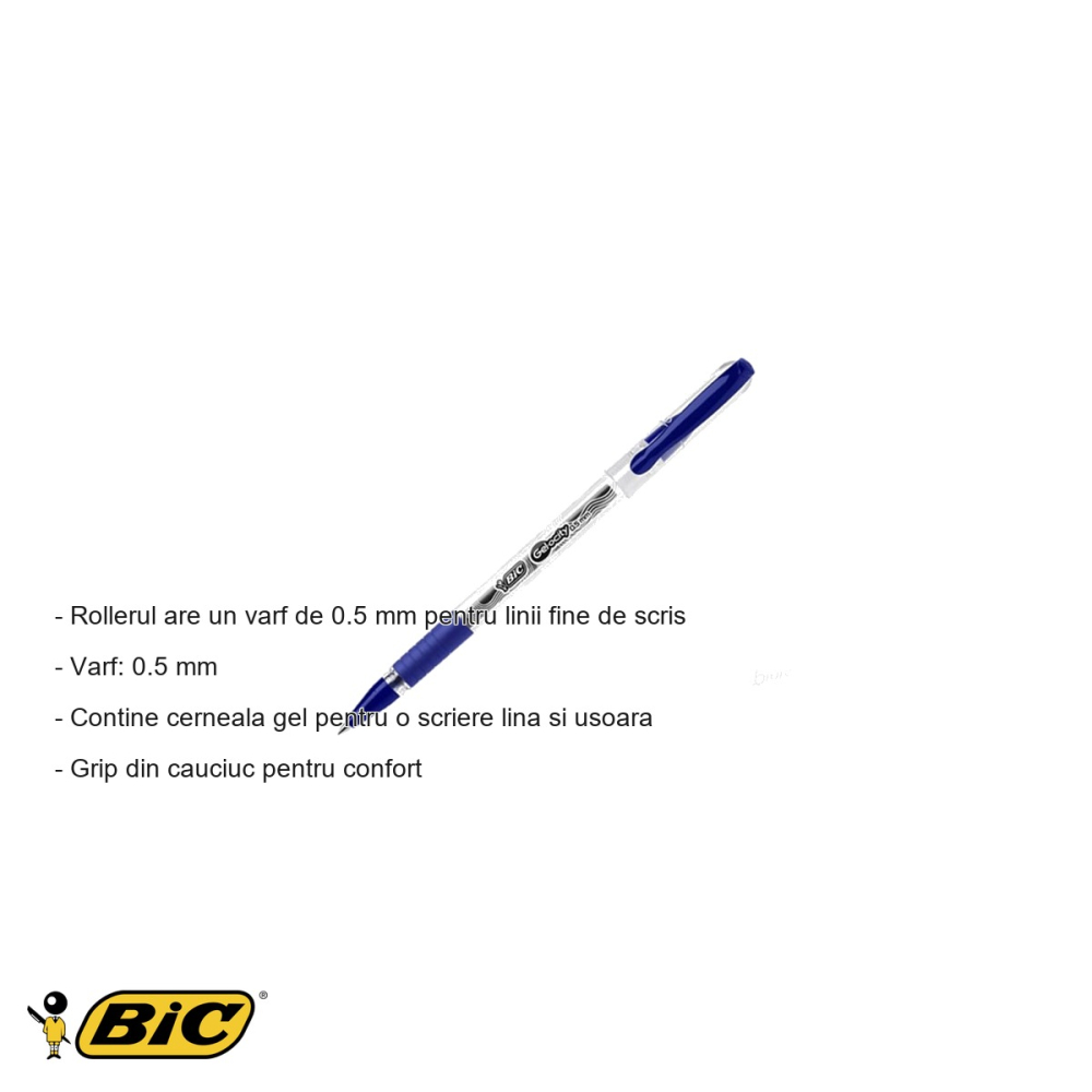 ROLLER GEL GELOCITY STIC ALBASTRU BIC [2]