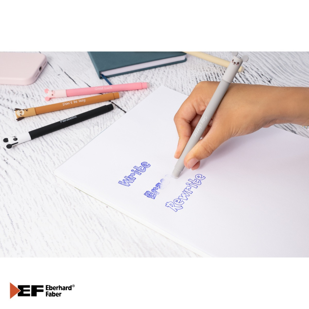 ROLLER 0.7 MM ALBASTRU ERASABLE PURCELUS EBERHARD FABER [4]