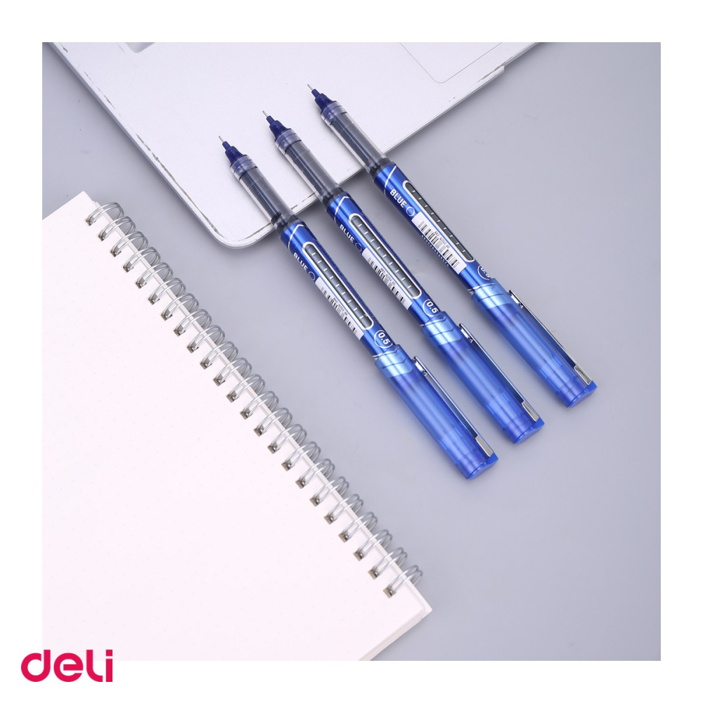 Roller Deli Free Ink, 0.5 mm albastru [5]