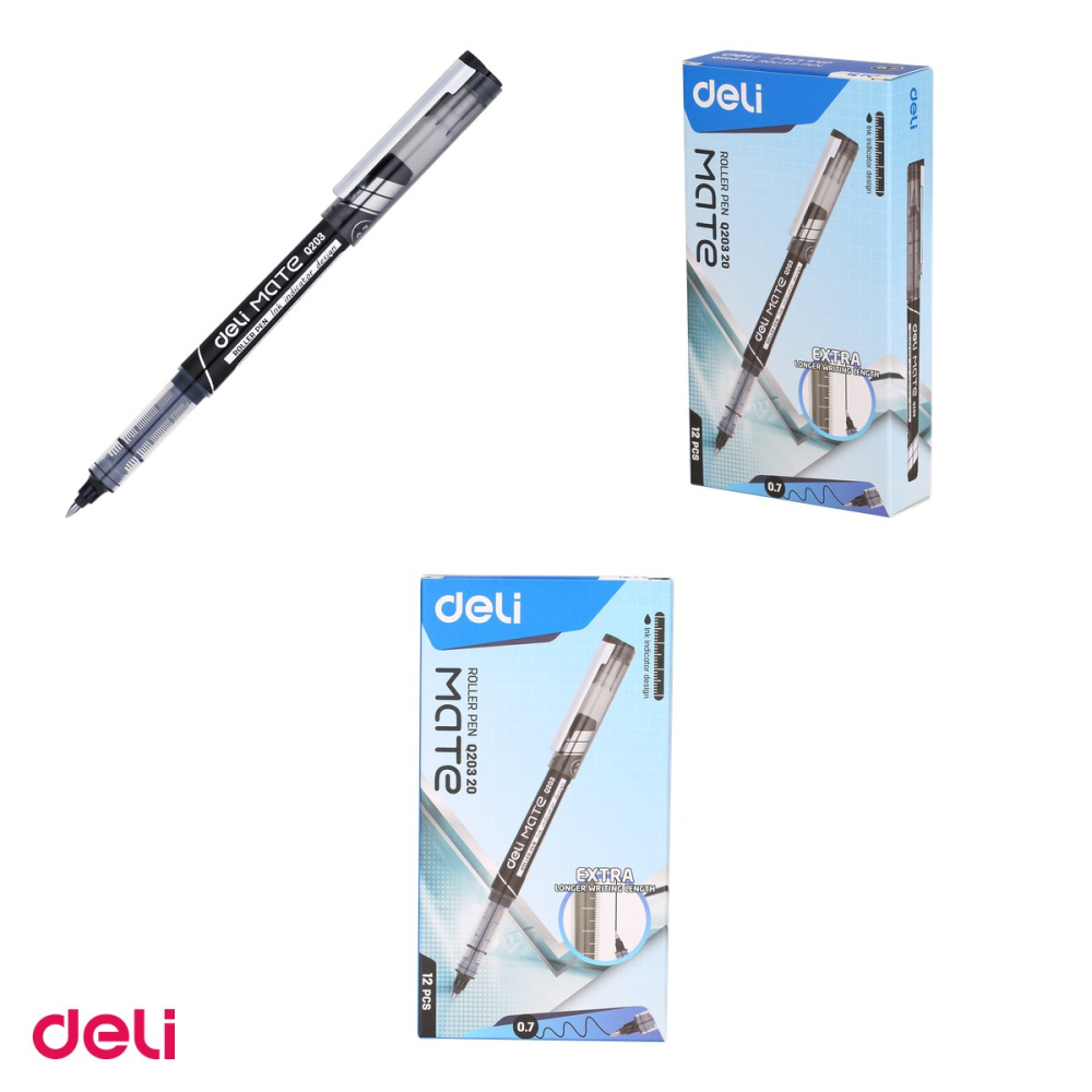 Roller Deli Free Ink, 0.7 mm negru [4]