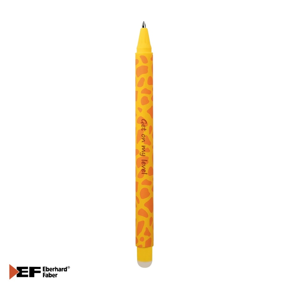 Roller erasable 0.7 mm albastru Eberhard Faber, cerneala termosensibila stergibila, model girafa, pentru scoala [4]