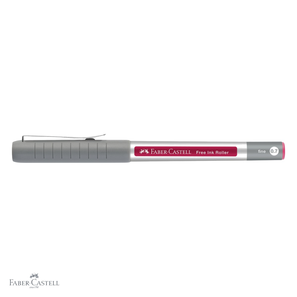 Roller Faber-Castell Free Ink 0.7mm, varf conic, cerneala visinie, scriere fina si confortabila [4]