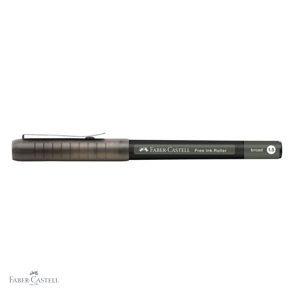 Roller Faber-Castell Free Ink negru, varf conic 1.5mm, scriere fluida tip B, pentru birou si uz profesional [4]