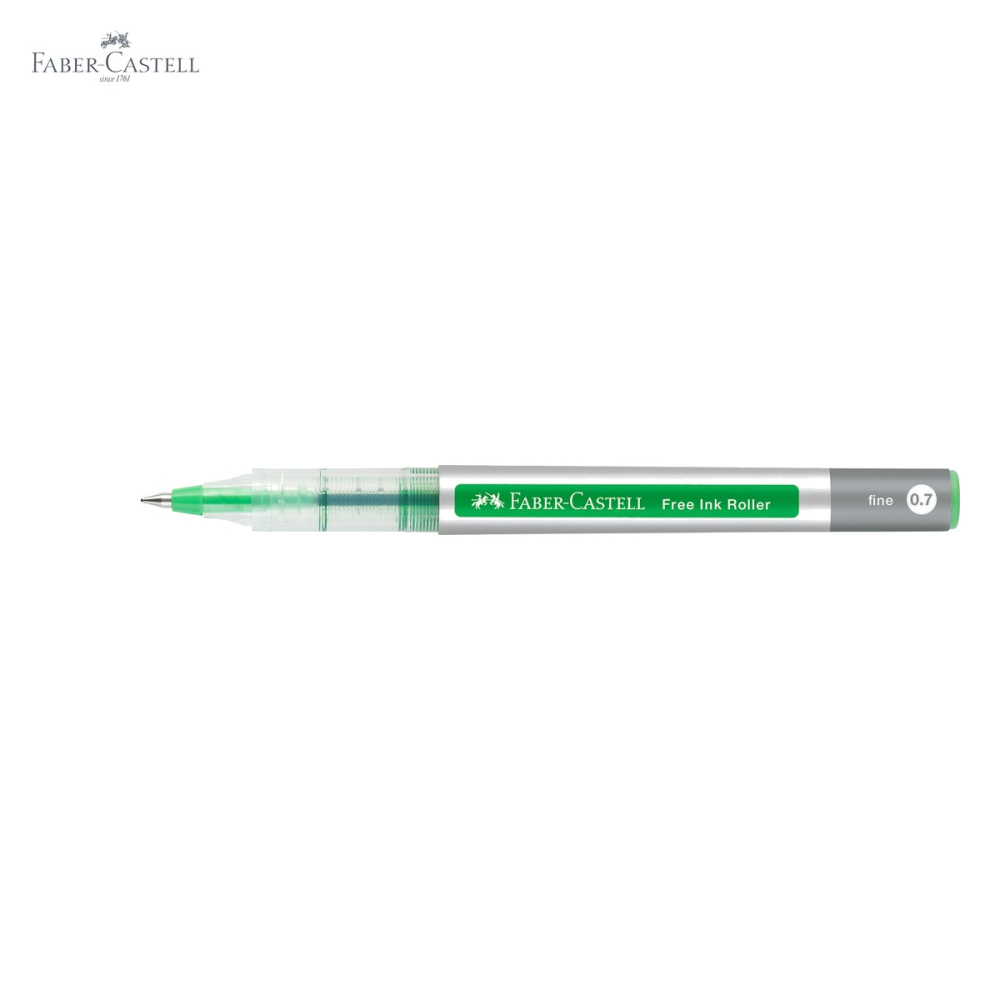 Roller Faber-Castell Free Ink vernil, varf conic 0.7mm, scriere fina si confortabila [5]
