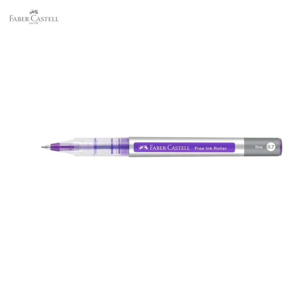 Roller Faber-Castell Free Ink violet, varf conic 0.7mm, scriere fina si confortabila [5]