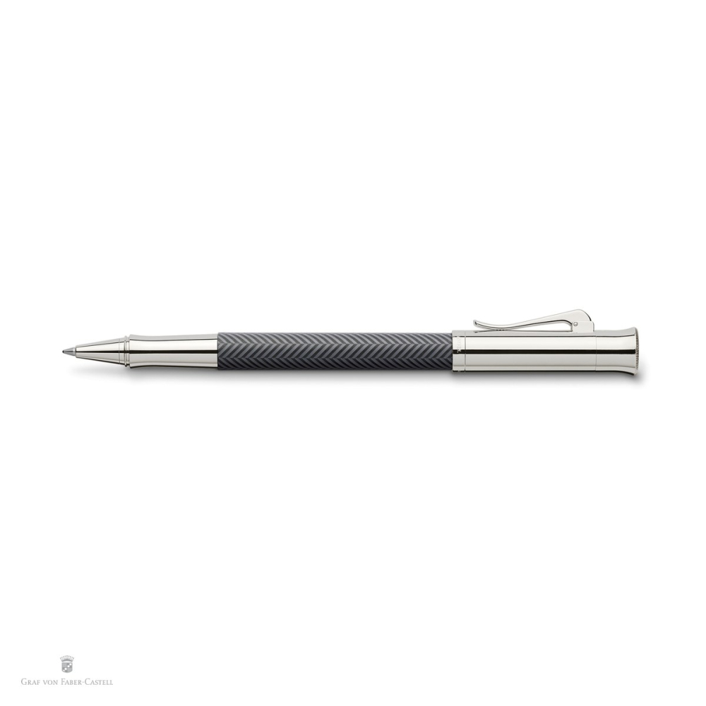 Roller Graf von Faber Castell Guilloche Cisele, antracit, cu varf de precizie M si cerneala neagra [4]