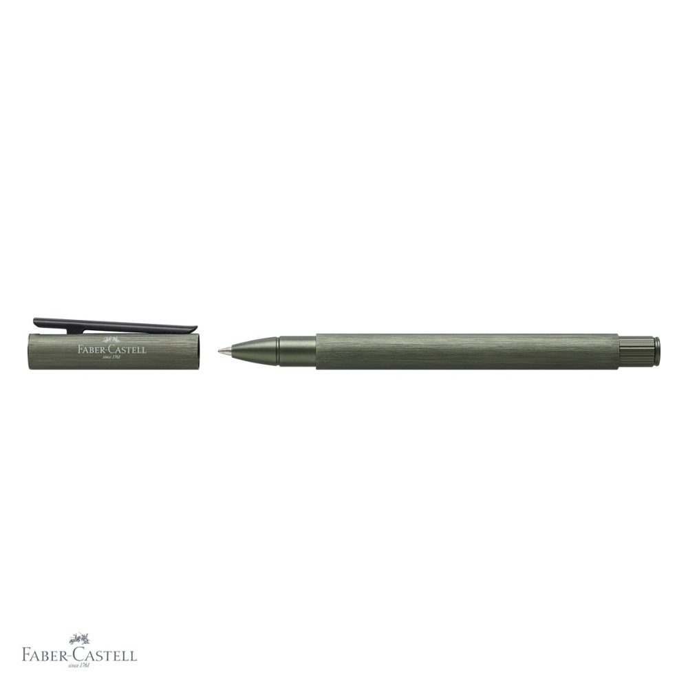 Roller premium Faber-Castell Neo Slim, corp subtire din metal lacuit verde, pentru profesionisti [4]