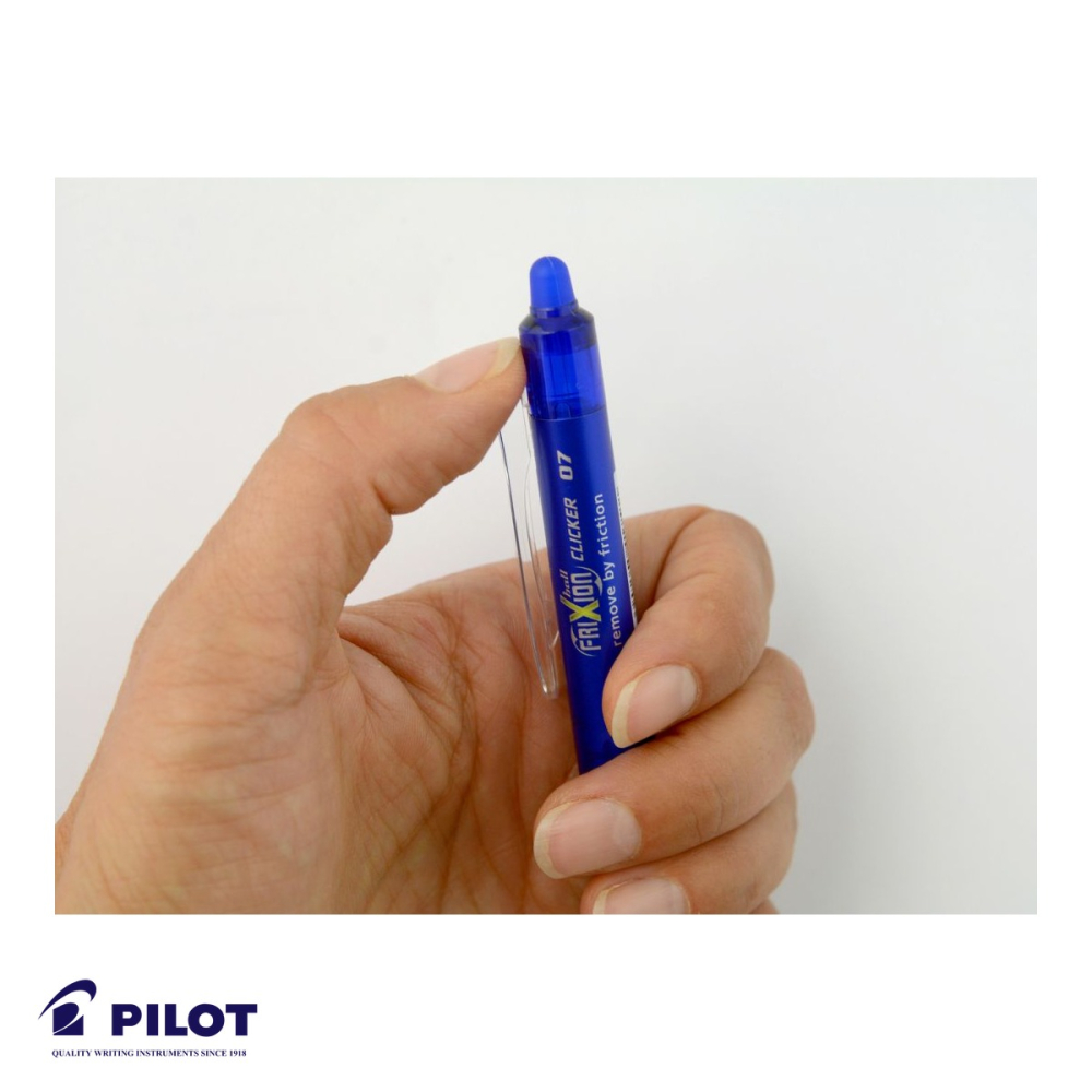 Roller retractabil Pilot FriXion Ball Clicker 0.7mm, cerneala albastru care se sterge, pentru birou si scoala [5]
