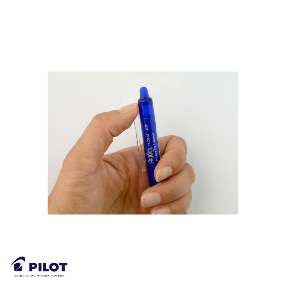 Roller retractabil Pilot FriXion Ball Clicker 0.7mm, cerneala termosensibila roz, pentru scris si sters [4]