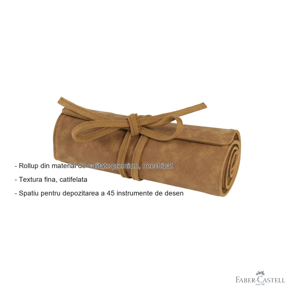 Rollup creioane Faber-Castell neechipat, 45 compartimente, pentru artisti profesionisti [2]