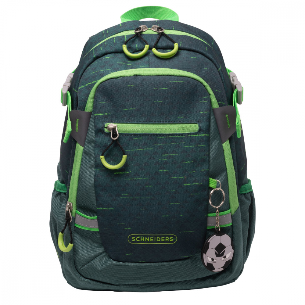 Rucsac Clasa Pregatitoare Soccer Star Verde, Schneiders Kids, 25 x 35 x 12 cm, 11 L, verde [1]