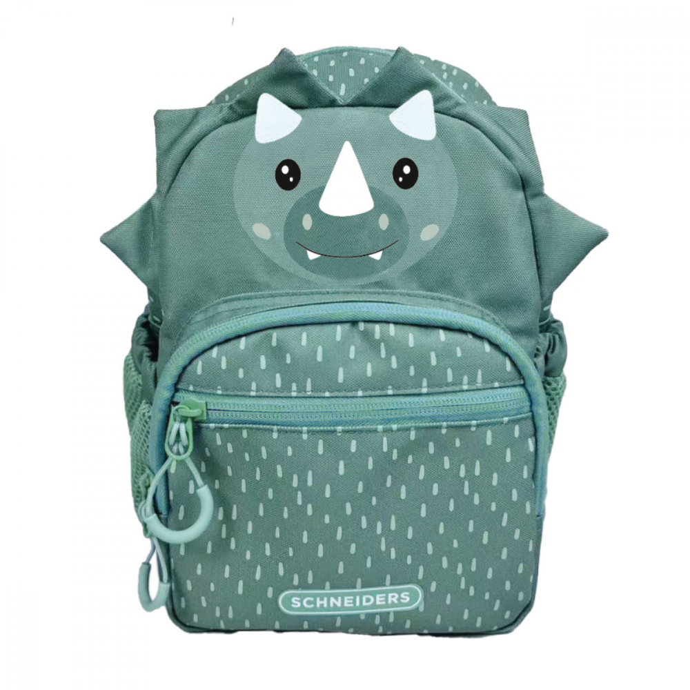 Rucsac Gradinita Mini Danny Dino Verde, Schneiders Kids, 18.5 x 27 x 11 cm, 6 L, verde [1]