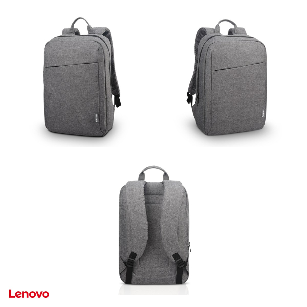 Rucsac laptop Lenovo 15.6-inch Laptop Casual Backpack B210 pentru laptop 15,6 inch, material respingator de apa, buzunar frontal cu acces rapid, gri, 4X40T84058 [4]