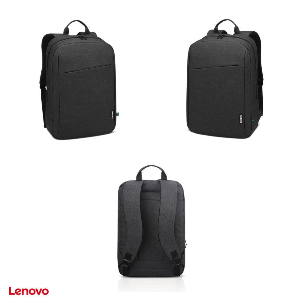 Rucsac laptop Lenovo Laptop Backpack B210 Black ECO, exterior din 80% PET reciclat, material respingator de apa, buzunar frontal cu acces rapid, negru, 4X40T84059 [4]