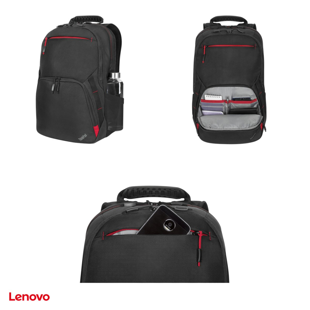 Rucsac laptop Lenovo ThinkPad Essential Plus 15.6-inch Backpack Eco pentru laptop 15,6 inch, compartiment separat pentru laptop, 60% RPET, negru, 4X41A30364 [5]